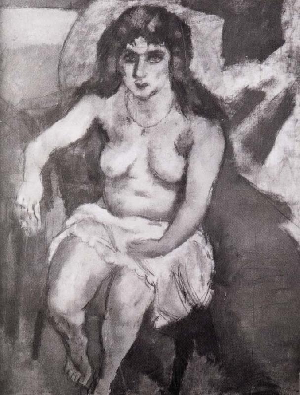 Jules Pascin Younger woman of Blue eye Norge oil painting art